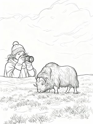 Impressionist Painting - B&W