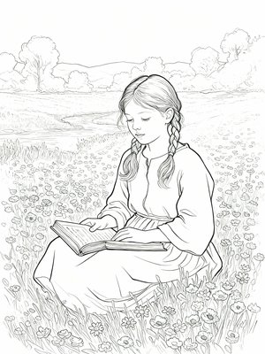 Impressionist Painting - B&W