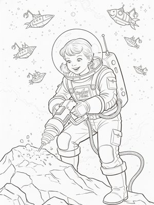 Vintage Storybook - B&W