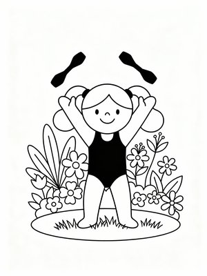 Preschool Simple - B&W