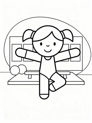 Preschool Simple - B&W