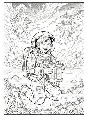 Classic Coloring Book - B&W