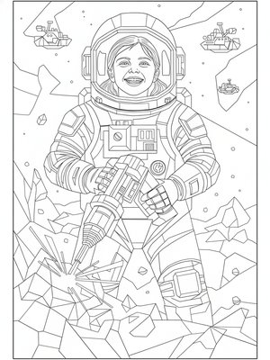 Cubist Painting - B&W