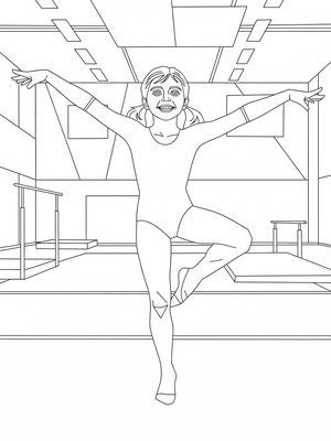 Cubist Painting - B&W