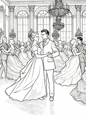 Impressionist Painting - B&W