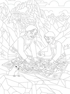 Cubist Painting - B&W