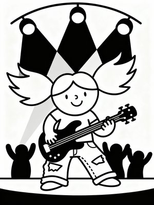 Preschool Simple - B&W