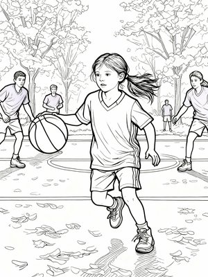 Impressionist Painting - B&W