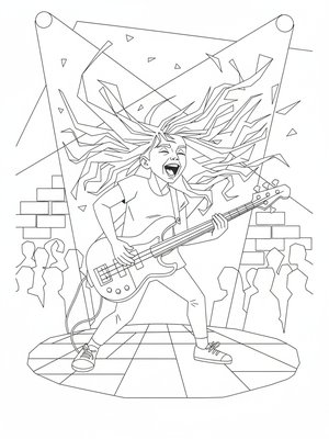 Cubist Painting - B&W