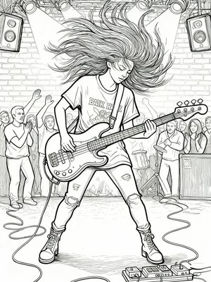 Impressionist Painting - B&W