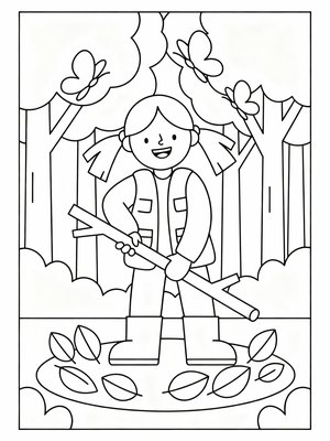 Preschool Simple - B&W