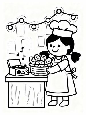 Preschool Simple - B&W