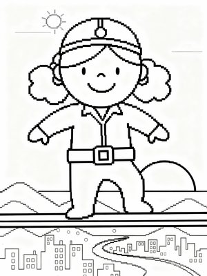 Preschool Simple - B&W