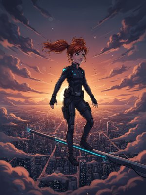 Kate's Skyward Balancing Act 🌅