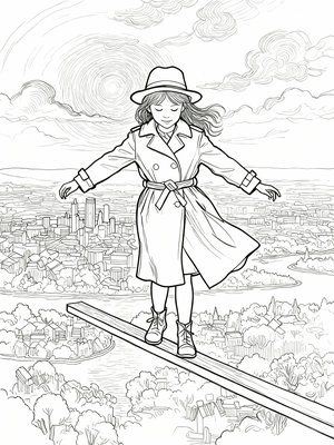 Impressionist Painting - B&W