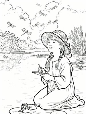 Impressionist Painting - B&W