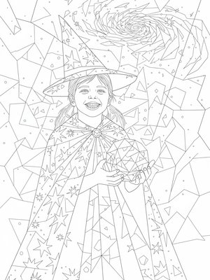 Cubist Painting - B&W