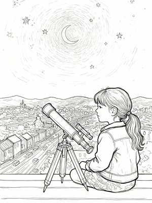 Impressionist Painting - B&W