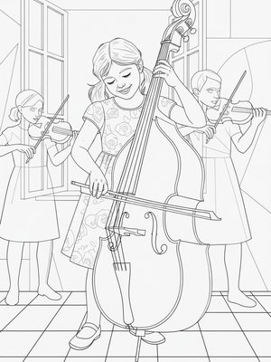 Cubist Painting - B&W