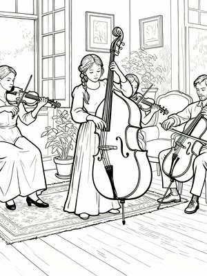 Impressionist Painting - B&W