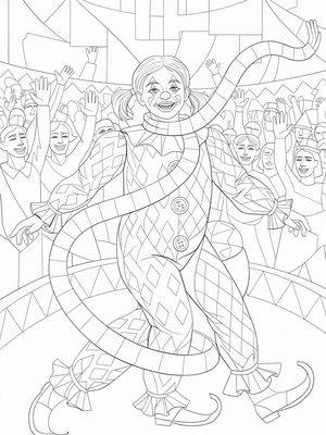 Cubist Painting - B&W