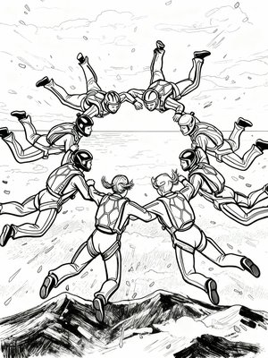 Impressionist Painting - B&W