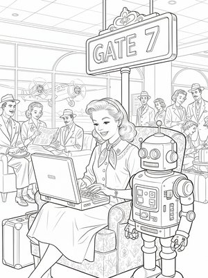 Vintage Storybook - B&W