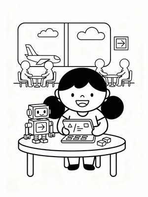 Preschool Simple - B&W