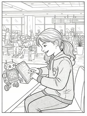 Classic Coloring Book - B&W