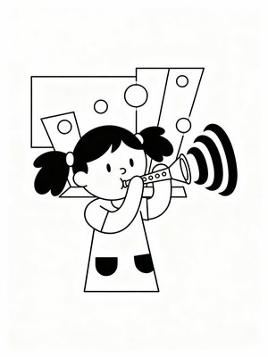 Preschool Simple - B&W