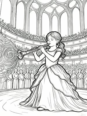 Impressionist Painting - B&W