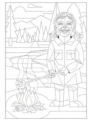 Cubist Painting - B&W