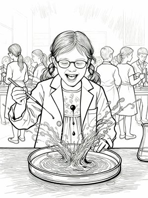 Impressionist Painting - B&W