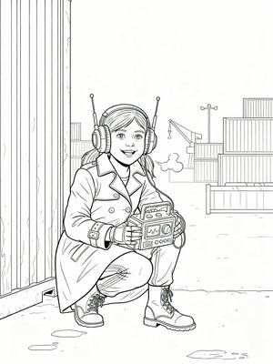 Classic Coloring Book - B&W