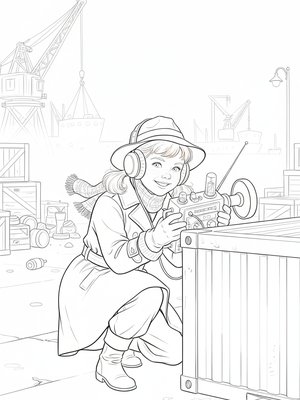 Vintage Storybook - B&W