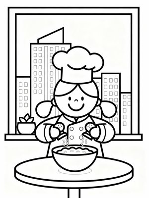 Preschool Simple - B&W