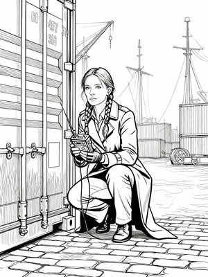 Impressionist Painting - B&W