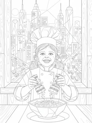 Cubist Painting - B&W