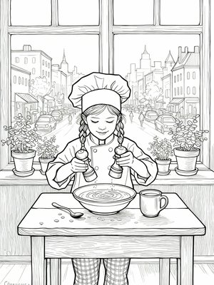 Impressionist Painting - B&W