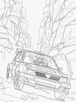 Cubist Painting - B&W