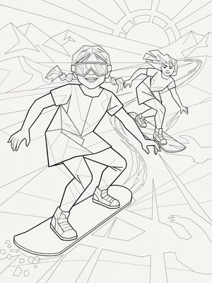 Cubist Painting - B&W