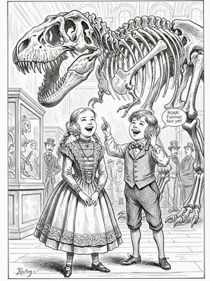 Victorian Illustration - B&W