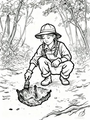 Impressionist Painting - B&W