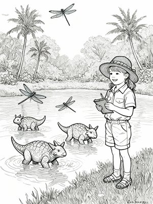 Impressionist Painting - B&W