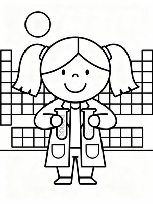 Preschool Simple - B&W