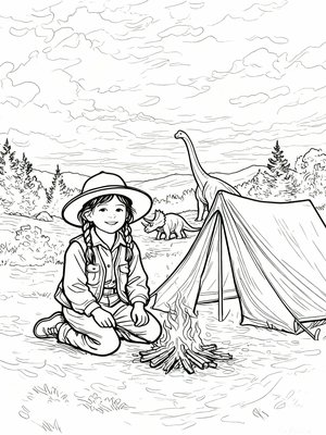 Impressionist Painting - B&W