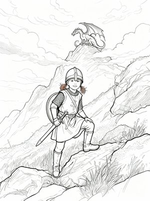 Impressionist Painting - B&W