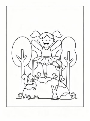 Preschool Simple - B&W