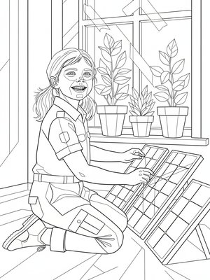 Cubist Painting - B&W