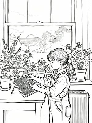 Impressionist Painting - B&W